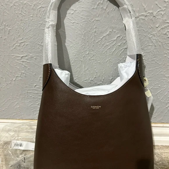 Coach Brooklyn Shoulder Bag 28 – Brass/Maple | NWT with Dust Bag - Picture 1 of 6